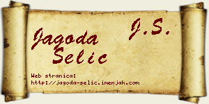 Jagoda Selić vizit kartica